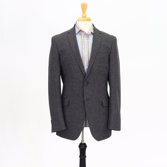 Mark & Spencer 40L Gray HB 2-Button Sport Coat Blazer Jacket P168 - Picture 1 of 11
